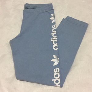 Light blue adidas leggings